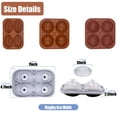 thumbnail image 5 of Ice Cube Trays, Silicone Mold, BPA Free, Stackable Flexible Silicone Silicone Sphere Whiskey Ball Maker with Lids Cube Trays for Cocktails & Bourbon Football, Basket Ball, Rugby, 5 of 6