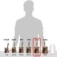 thumbnail image 3 of Hakan Turkish Coffee Pot, Stove Top Coffee Maker with Handcrafted Copper Material, 13.2 Oz (390 cc), 3 of 9
