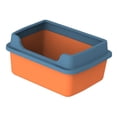 thumbnail image 5 of Cat Litter Boxes for Indoor Cats Detachable for Kitten Litter Boxes Low Entry Orange, 5 of 8
