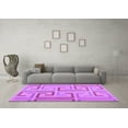 thumbnail image 3 of Ahgly Company Indoor Square Abstract Purple Contemporary Area Rugs, 3' Square, 3 of 4