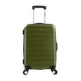 thumbnail image 4 of Wrangler Expandable Spinner Rolling Carry-on with 3-In-1 Cup Holder, USB Port and Phone Holder - Green, 4 of 6