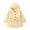 Light Yellow, variant on lnmuld Girls Hooded Trench Coat Solid Peter Pan Collar A Line Pleated Wind Jacket Casual Fall Winter Outerwear for Kids Light Yellow,4-5 Years