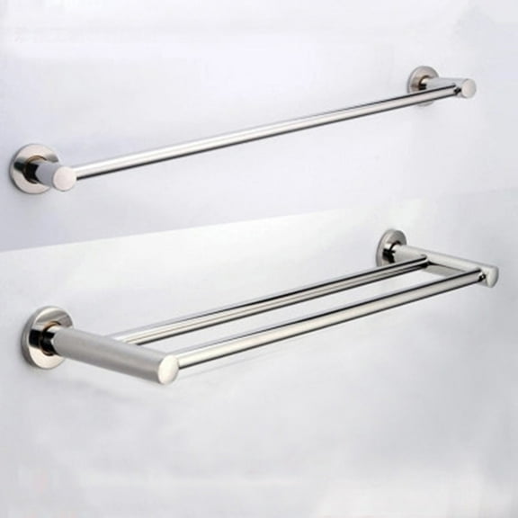 50CM Stainless Steel Rustproof Towel Rack Bathroom Hanger Towel Pole