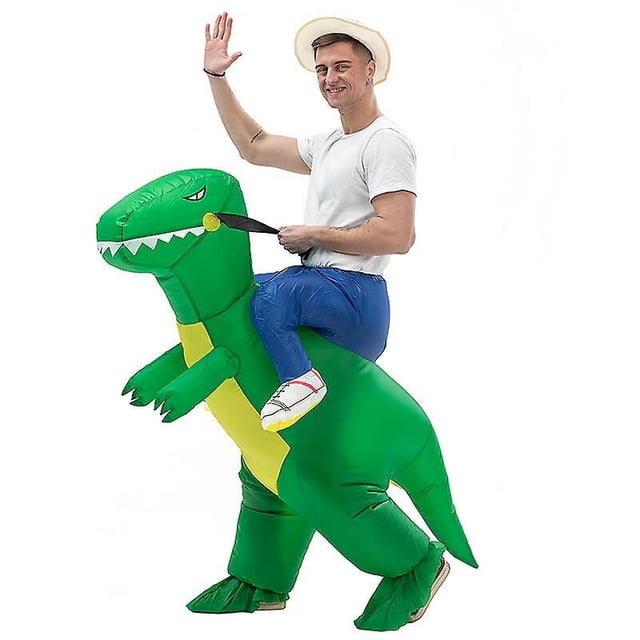 Disfraz inflable NQ de dinosaurio para adultos T Rex Cumpleaños Halloween