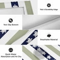 thumbnail image 6 of Coastal Turtle Outdoor Rug for Patio/Deck/Porch, Non-Slip Large Area Rug 3 x 5 Ft, Sage Green Stripe Navy White Ocean Indoor Outdoor Rugs Washable Area Rugs, Reversible Camping Rug Carpet Runner, 6 of 8