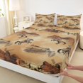 thumbnail image 3 of Homewish Tribal Western Cowboy Twin Sheet Sets for Kids, Rustic Horse Animal Twin Fitted Sheet, Vintage Hippie Flat Sheet, Luxury Bedroom Decor, 3 Pieces, 3 of 7
