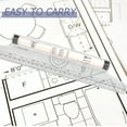 thumbnail image 2 of Miangastore Règle de Dessin en Plastique pour Usage Domestique 2 Pcs, 2 of 9
