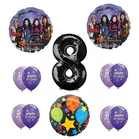 - Disney The Descendants 8th Happy Birthday Party supplies Balloon Decoration Kit