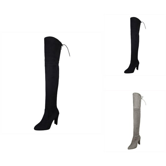 Knee High Winter Boots for Women, Long Heeled Tall Boots, Comfortable Over the Knee Shoes for Fall and Cold Weather