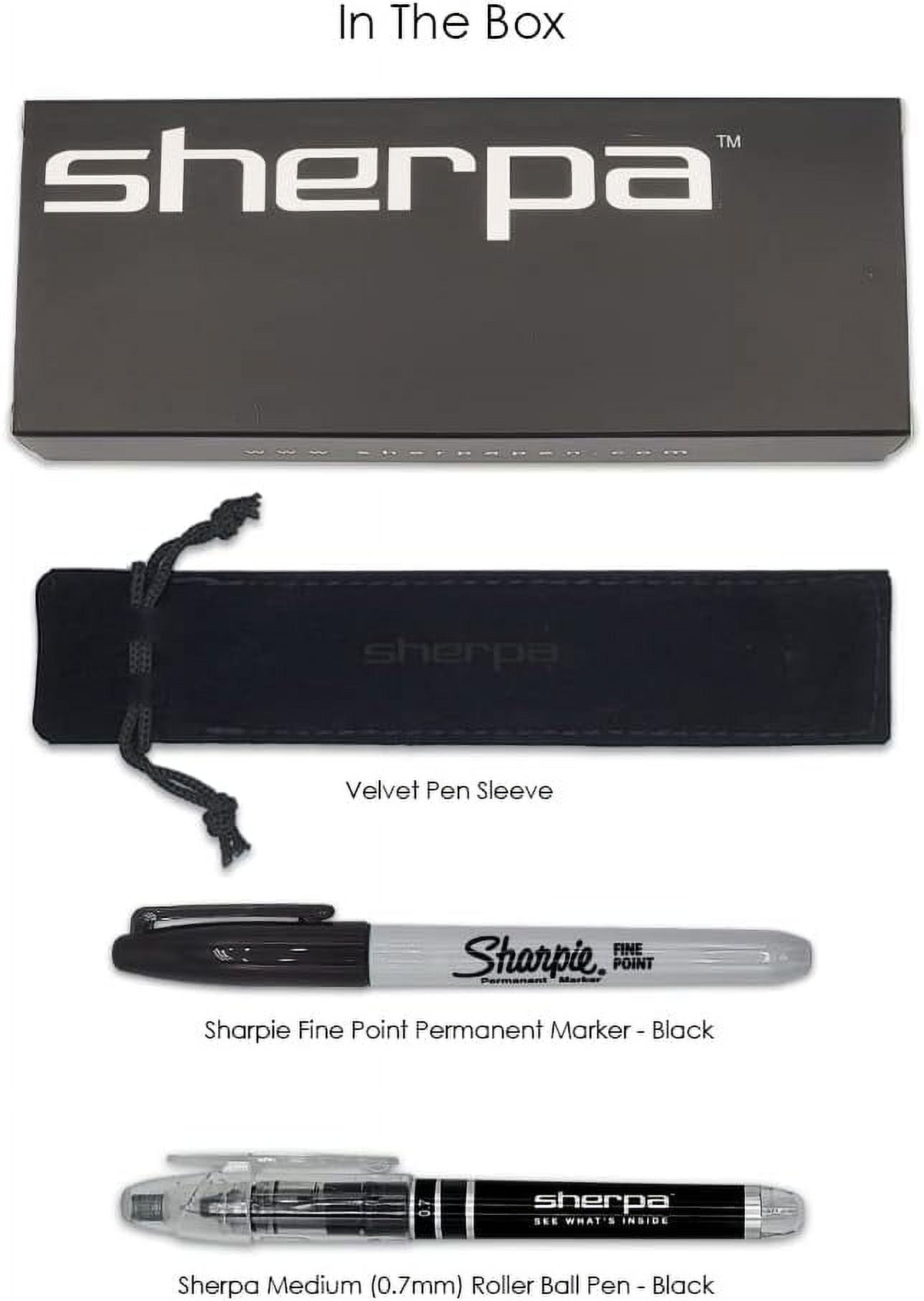 Sherpa Pen Classic Aluminum Forever Green and Gold Marker and Pen Cover