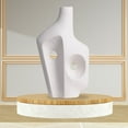 thumbnail image 3 of Estatuas de cerámica abstractas de rocalla, adornos, figuras, decoración de mesa, artesanía A, 3 of 8
