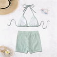 thumbnail image 3 of HUAXUN Women High Waisted Bikini Sets V Neck Cross Twist Front Bikinis for Women Adjustable Spaghetti Straps Bathing Suit 2026 2 Piece Swimsuit for Women, 3 of 4