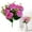 Pink, variant on Realistic Artificial Rose Bouquet, 6 Beautiful Fake flowers, Plastic Home Decor, Waterproof Fade-resistant and No Water Require , Ideal for Valentine's Day Wedding Ceremony Party Decor (Hot Pink)