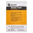 thumbnail image 2 of Niche Front Brake Pad Set for Triumph Speed Triple Semi-Metallic Motorcycle 519-KPA2433D, 2 of 5