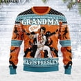 thumbnail image 3 of Suéteres de punto feos de Navidad con diseño de bailarín de rock Elvis Eagel, divertidos, para Halloween, Navidad, regalo, para parejas, fiestas, unisex, informales, 4 unidades, 3 of 5