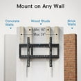 thumbnail image 4 of MountFTV UL certified tilt tv wall inch hanging bracket fits 37-75 LED plasma curved surface tv large tilt bracket fits 16-24 inchrigid studs up to, 600x400 mm, can carry 23.96 inches, 4 of 7