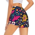 thumbnail image 3 of Sigee Cinco De Mayo Floral for Women's Athletic Shorts High Waisted Running Shorts Pocket Sporty Short Gym Elastic Workout Shorts, 3 of 9
