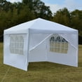 thumbnail image 3 of uhomepro 10' x 10' Outdoor Camping Tent Beach Canopy, Waterproof Folding Backyard Tent for Parties, Heavy Duty Gazebo Tents and Canopies, Wedding Canopy Tent with Carrying Bag, White, Q10169, 3 of 12