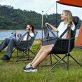 LAFANG Camping chair with knotable back hammock heavyduty folding