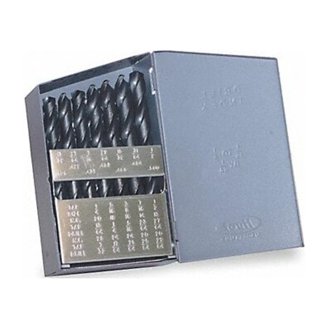 Chicago Latrobe 60-Piece HSS Drill Bit Set - #1 To #60 Jobber Length, General Purpose