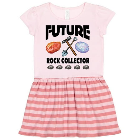 

Inktastic Future Rock Collector Gift Toddler Girl Dress