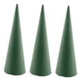 thumbnail image 2 of GUOOL Floral Block Tree Cone Christmas Decoration for Birthday Festival Activities 3pcs, 2 of 9