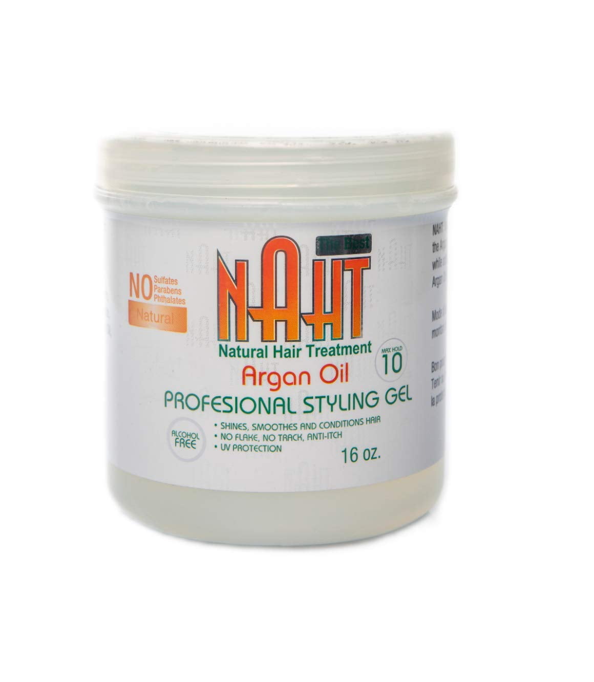 NAHT Natural Hair Treatment & Styling Gel | Infused with Argan Oil | Hair  Growth | Hair Loss | Organic | Dandruff Treatment | Natural Hair Solution |  Best for All Types