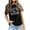 Black, variant on Women's Cowgirl Vintage T-Shirt Oversized Western Graphic Print Music Country Tees Casual Fashion Short Sleeve Tops