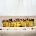 thumbnail image 3 of Ambesonne Tropical Throw Pillow Cover 4 Pack, Sunny Beach Exotic, 20", Pale Orange Brown, 3 of 6