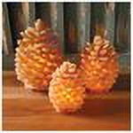 River's Edge Products 3-Piece LED Pine Cone Candle Set - image 2 of 2
