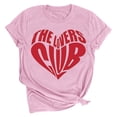 thumbnail image 2 of TrendVibe365 Valentines Shirts for Women Pink Love Heart Graphic Holiday Gifts Tshirts Short Sleeve Shirts Crew Neck Tees for Her Romantic Blouse Outfit XL(US=10), 2 of 3