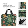 thumbnail image 4 of FORMRS 16" Laptop Bag Carrying Sleeve Case with Handle Travel Shoulder Briefcase, Brown Christmas Gingerbread, 4 of 8