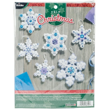 Bucilla Christmas Felt Kits - Bucilla Felt Ornaments Applique Kit 4