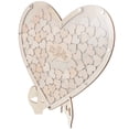 thumbnail image 3 of 1 Set DIY Wedding Guest Book Alternative Stand Heart-shaped Wedding Sign Book, 3 of 8