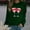 Army Green, variant on mihongmao Valentine Shirts for Women Loose Women's Print Long Sleeve Round Neck Top Wine S