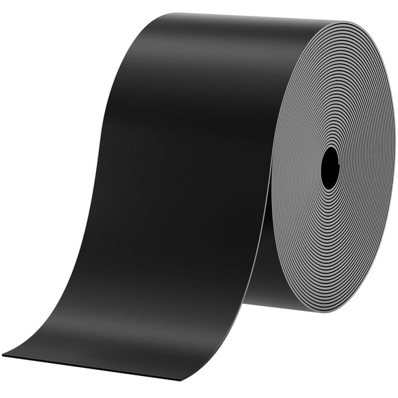 KFFKFF Garden Border, 10-inch Depth Spanning 40 ft, Repurposed HDPE Coiled Terrace Board, Adaptable Curved Edge for Landscaping, Lawn, Garden, Yard, Weed Prevention, Black
