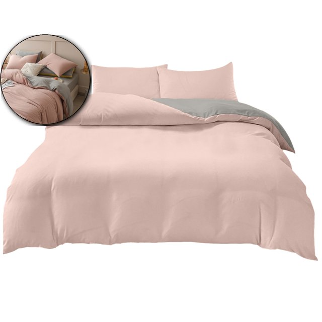 Dvruxg 4-Piece Washed Polyester Bedding Set – Soft, Breathable & Fade-Resistant | Includes Duvet Cover, Fitted Sheet & 2 Pillowcases | Multicolor, Double-Sided Design (Twin/Full Sizes)