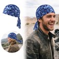 thumbnail image 2 of Shadoumai Men's Bandana Du-Rag, Paisley Print, Tie Design, Sweat-Absorbing, Breathable, Sun Protection, Cycling and Motorcycling, 2 of 10