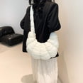 thumbnail image 3 of CHUNTIAN Quilted Crossbody Bags for Women Puffer Tote Bag Half-moon Shaped Puffy Shoulder Bag Lightweight Padding Quilted Bag, 3 of 6