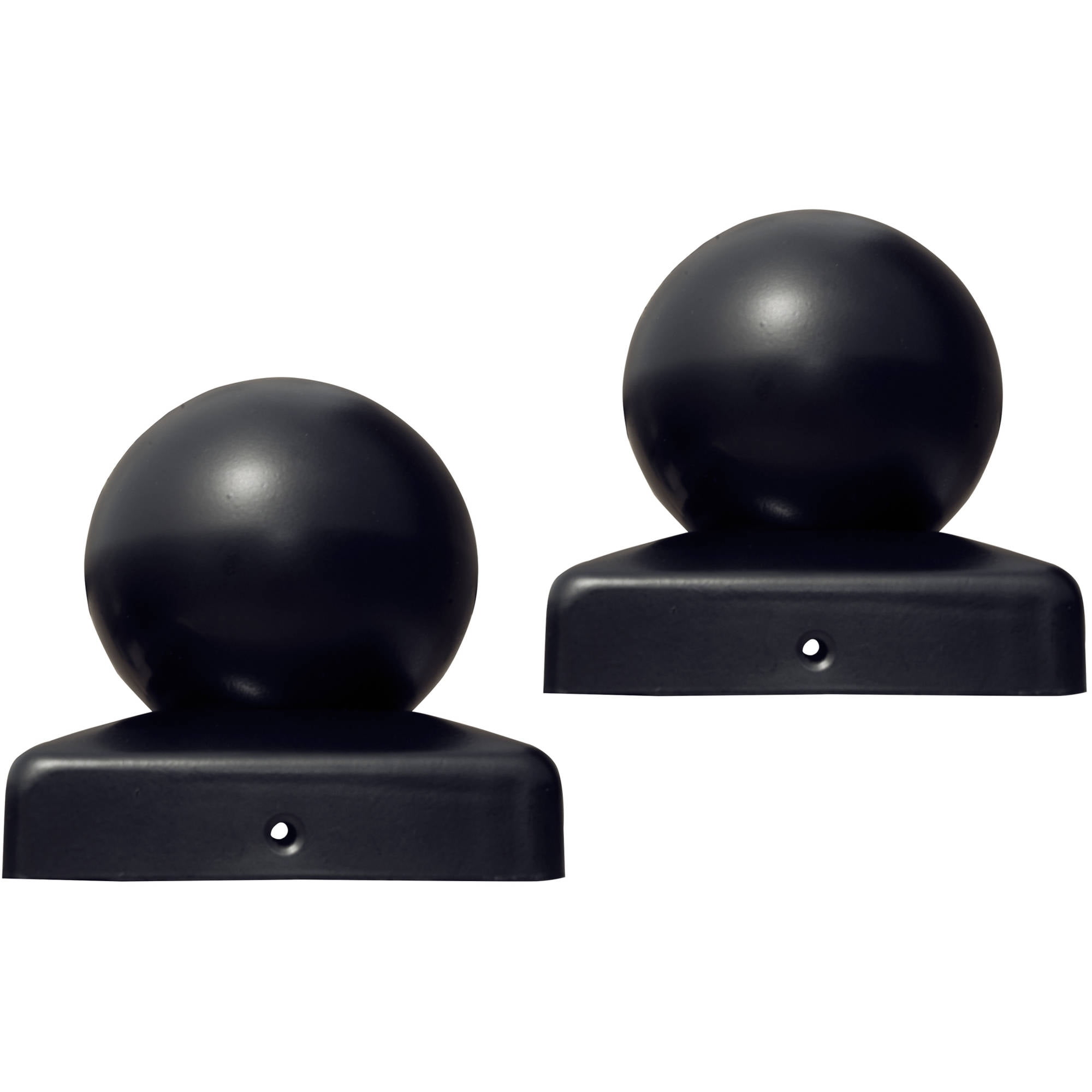 ALEKO Medium Cap for Driveway Gate Post - 2.5 x 2.5 Inches - Black - Lot of 2