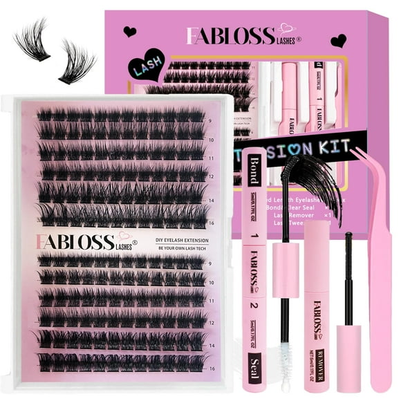Kit de extensión de pestañas Fablosslashes Lash Clusters, 144 unidades