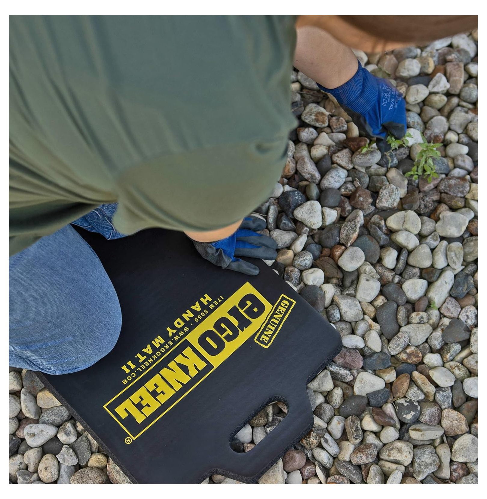 Foam Kneeling Pad – Extra Thick 1” Kneeling Mat 14” x 21” | Large Working Pad for Knees & Back | Heavy-Duty Anti-Fatigue Knee Mat | Portable Industrial Kneeling Pad