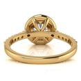 thumbnail image 6 of SuperJeweler 1 1/4 Carat Lab Grown Halo Diamond Engagement Ring In 14K Yellow Gold For Women, 6 of 6