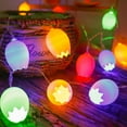 thumbnail image 4 of YWIYIUD 1PC Easter Banner 3D Eggs Banner Cute Eggs Garland, Eggs String Lights Battery Operated, Spring Decor Lights for Indoor Outdoor, Easter Spring Party Decorations 5FT, 4 of 4