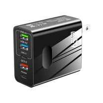 WZXPWT Mobile Phone Charger, Multi-Port Travel Adapter with PD and QC3.0, US Standard Charging Plug