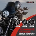 thumbnail image 3 of Krator 15" Blackout Replacement Motorcycle Windshield, Motorcycle Windscreen, Chip-Resistant Fairing Windshield For Krator Windshield Headlight Fairing Kit, 3 of 9