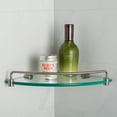 KRAUS Elie Corner Bathroom Shelf, Brushed Nickel Finish
