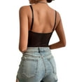 thumbnail image 6 of Lnzyyephy Women Camisole Bodysuits Jumpsuits Summer Casual See-through Mesh Sleeveless Romper Clubwear Streetwear, 6 of 9