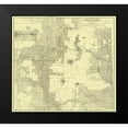 thumbnail image 2 of Matthews 16x15 Black Modern Framed Museum Art Print Titled - Northern Pacific Railroad Land Grant 1888, 2 of 5
