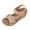Beige, variant on Yyuenw Women Closed Toe Hollow Wedge Sandals Adjustable Ankle Strap Summer Casual Walking Shoes